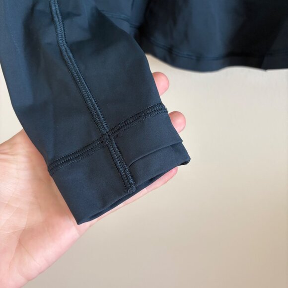 Lululemon Athletic Front Of The Pack 1/2 Zip Pullover Jacket Nocturnal Teal Sz 4 - Picture 6 of 9